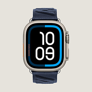 Band Apple Watch Hermès Ultra Single Tour 49 mm En Mer